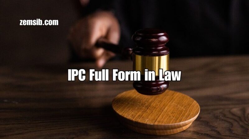 IPC Full Form in Law