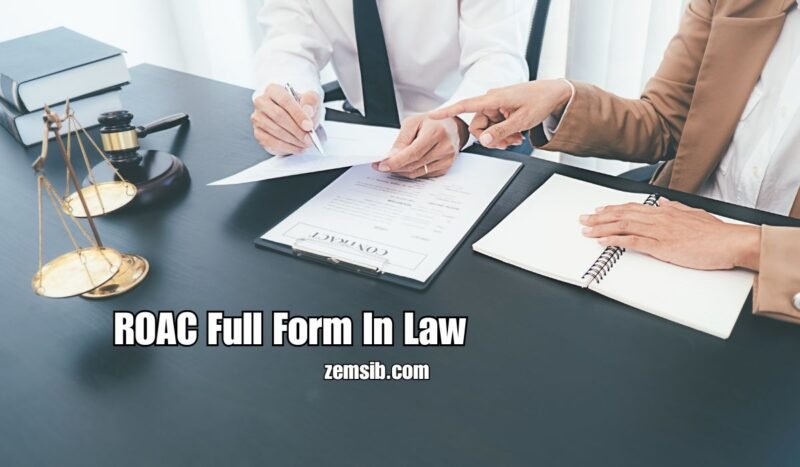 ROAC Full Form In Law