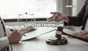 ADPO Full Form in Law