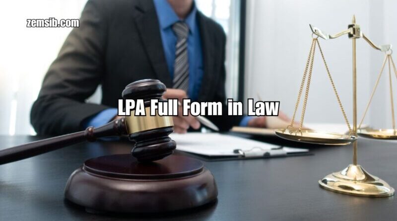 LPA Full Form in Law