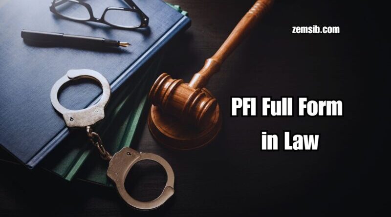 PFI Full Form in Law