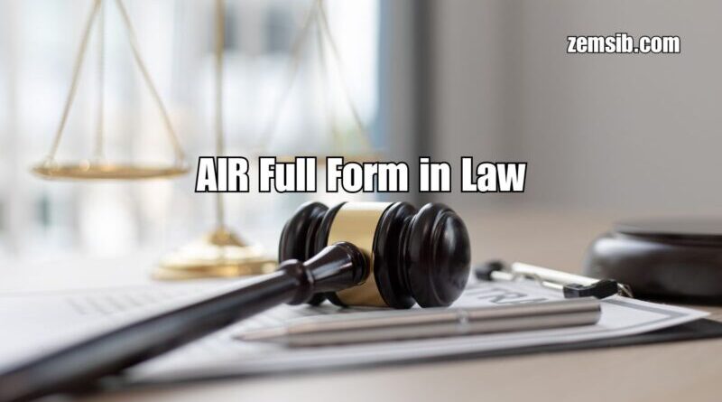 AIR Full Form in Law