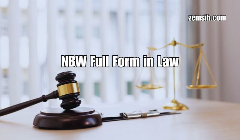 NBW Full Form in Law