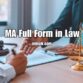 MA Full Form in Law