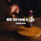 BCR Full Form in Law