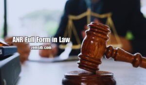 ANR Full Form in Law