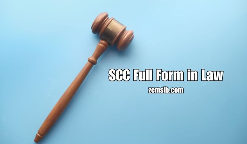 SCC Full Form in Law