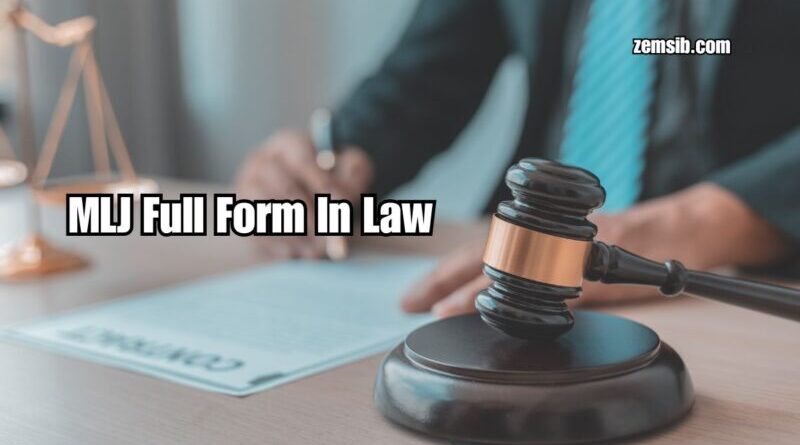 MLJ Full Form In Law