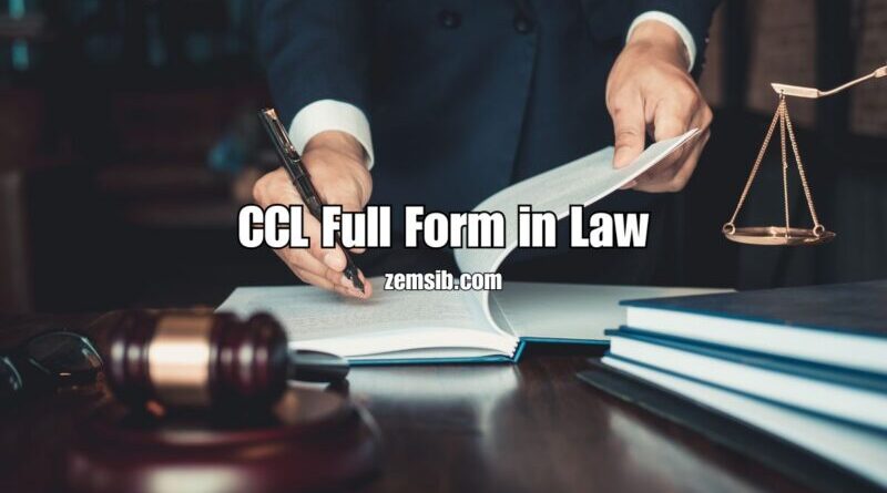 CCL Full Form in Law