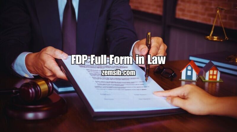 FDP Full Form in Law